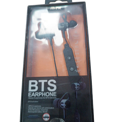 Auriculares Bluetooth BTS MTK con Micrófono y Control de Volumen