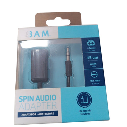Adaptador de Audio Spin BAM – 3.5 mm, 15 cm