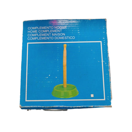 Soporte de Ceramica y Madera para Rollos de Papel Arte Regal