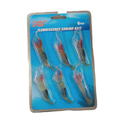 Cebo de Pesca Gamba Fluorescente H.K - 6uds