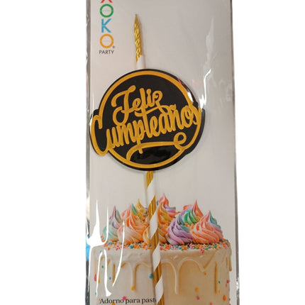 Adorno para Pastel de Cumpleaños - Xoko