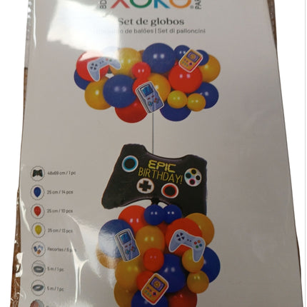 Set De Globos Temática Consola 44Pcs - Xoko