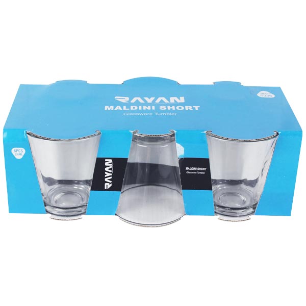 Vasos de Cristal Rayan 230ml - 6uds