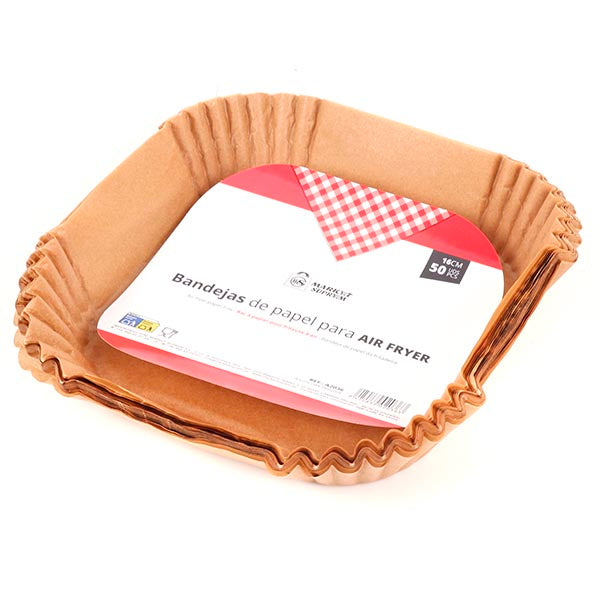 Bandejas de Papel para Freidora de Aire – Diseños Redondos y Cuadrados para Cocción Sin Esfuerzo