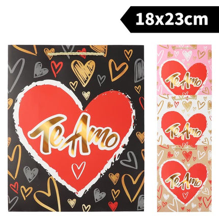 Bolsa de Regalo “Te Amo” Market Suprem – 23x18x10 cm