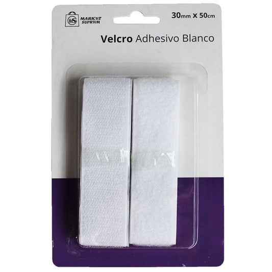 Velcro Adhesivo de Alta Resistencia (30 mm x 50 cm)