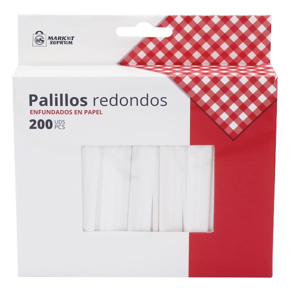 Palillos Redondo de Bambú Market Suprem - 200uds