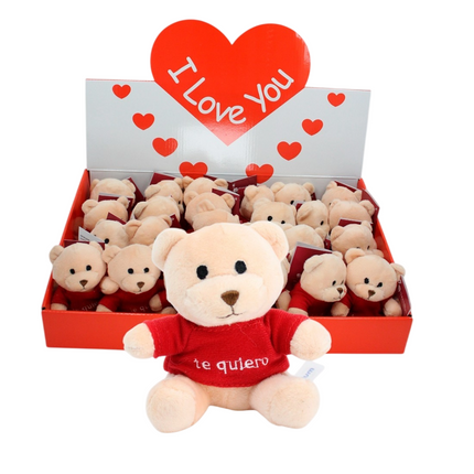 Oso de Peluche con Camiseta "Te Quiero" Galacticblum - 10cm