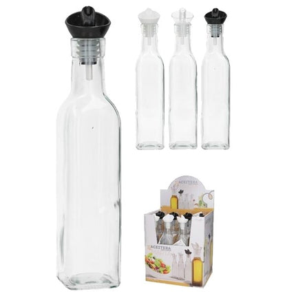 Aceitera de Vidrio con Tapón Dosificador Kitchen & Go - 280ml