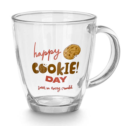 Tazas de Cristal Vivalto Diseño Cookie Day - 370ml (1ud)