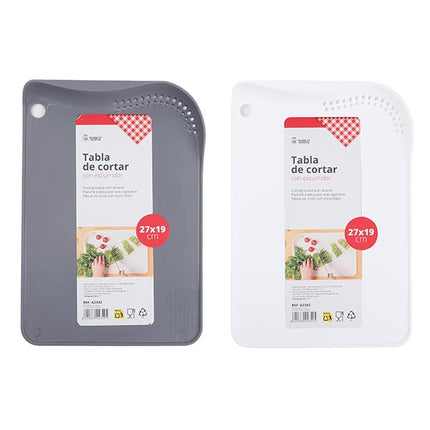 Tabla de Cortar con Escurridor Integrado (27x19 cm) – Market Suprem