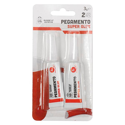Pegamento Fuerte "Superglue" Market Suprem - 2uds (3g)