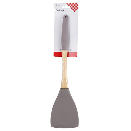 Espátula de Cocina de Silicona con Mango de Madera