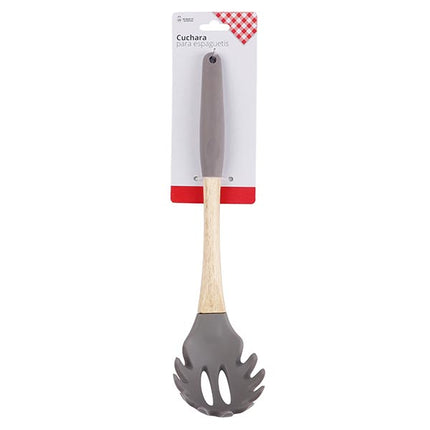 Servidor de Pasta y Espaguetis en Silicona y Madera Gris
