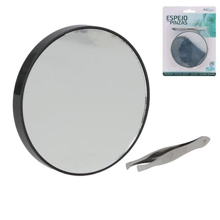 Espejo de 10 Aumentos + Pinzas Bath & Go - 9cm