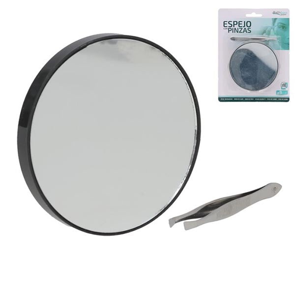 Espejo de 10 Aumentos + Pinzas Bath & Go - 9cm