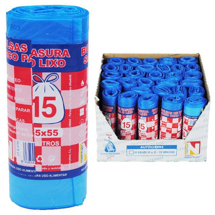 Bolsas de Basura Perfumadas con Autocierre - 15uds (30L)