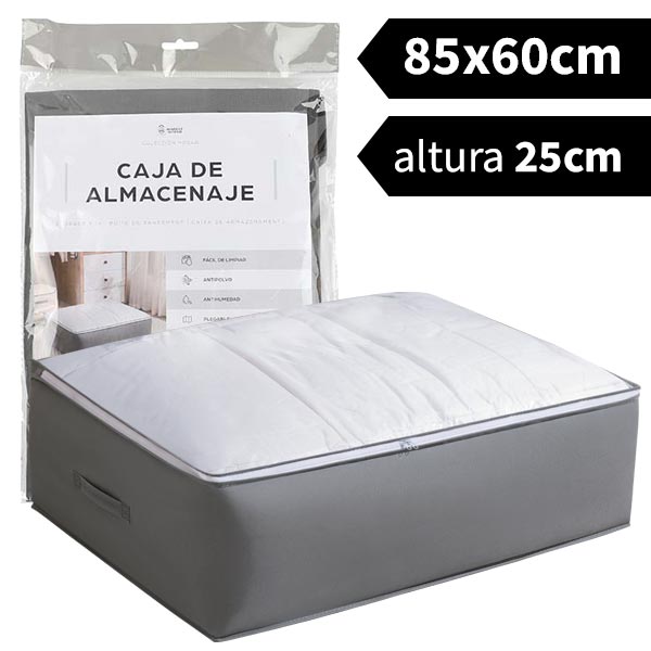 Caja de Almacenaje de Tela con Ventana Market Suprem - 80x60x25cm