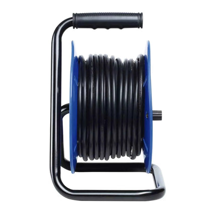 Enrolla Cables 25m 3G 1.50mm² 4 Tomas Bipolares con T/TL con Protector Térmico