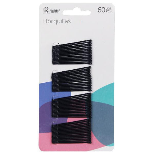 Horquillas Lisas para el Pelo - Pack de 60 Unidades, Elegancia y Funcionalidad