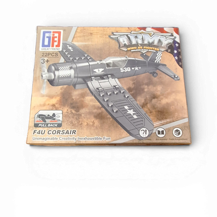 Set de Montaje de Avión de Combate F4U Corsair Atosa - 23pcs