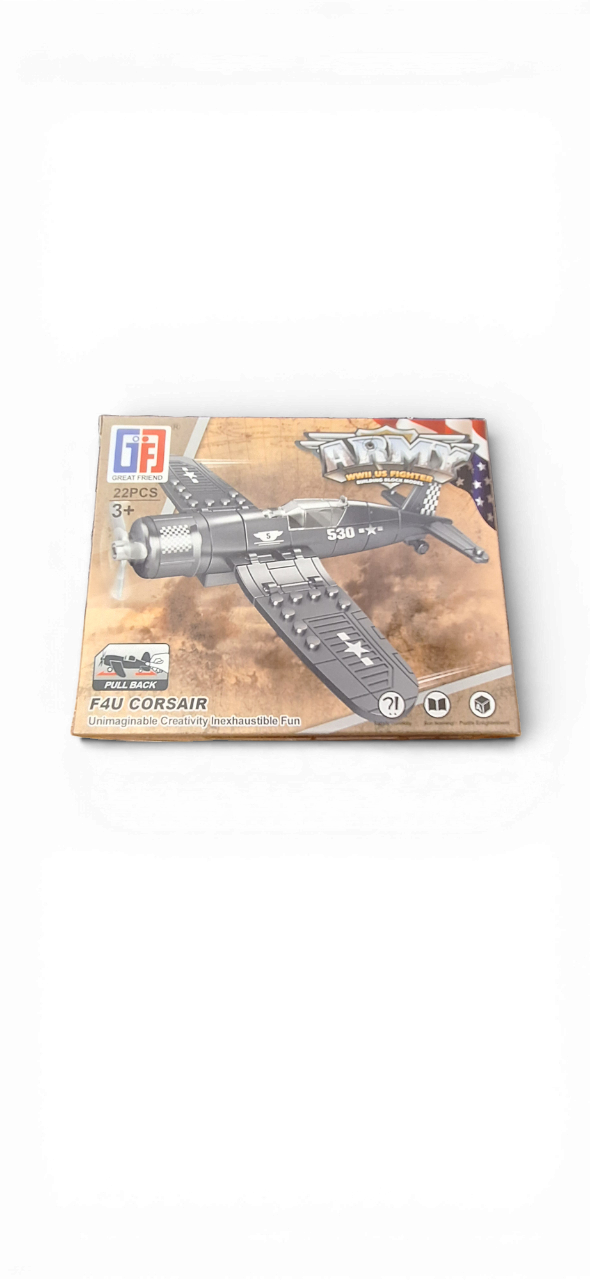 Set de Montaje de Avión de Combate F4U Corsair Atosa - 23pcs