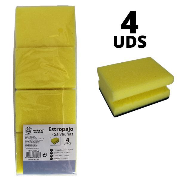 Estropajos Salvauñas Market Suprem - 4uds (9.5x4.5cm)