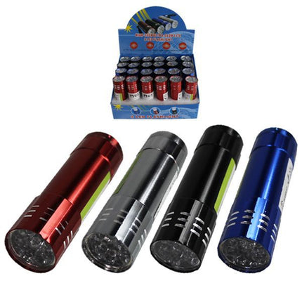 Linterna de 9 Leds Market Suprem Colores Surtidos - 8x2.5cm