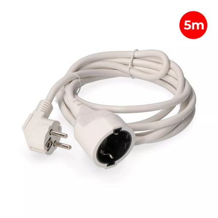Prolongador con 1 Toma 2P+T 16A 250V 5m de Cable H05VV-F 3G1,5mm²