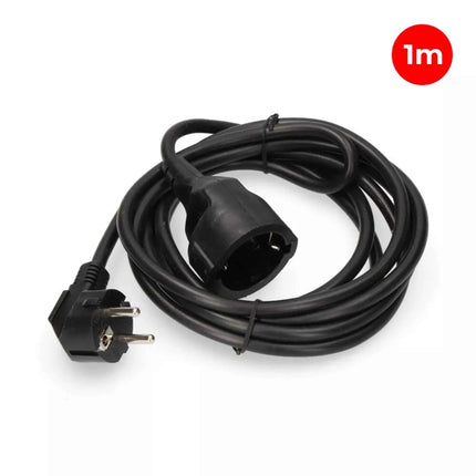 Prolongador con 1 Toma 2P+T 16A 250V H05VV-F 3G1,5mm² - 1m