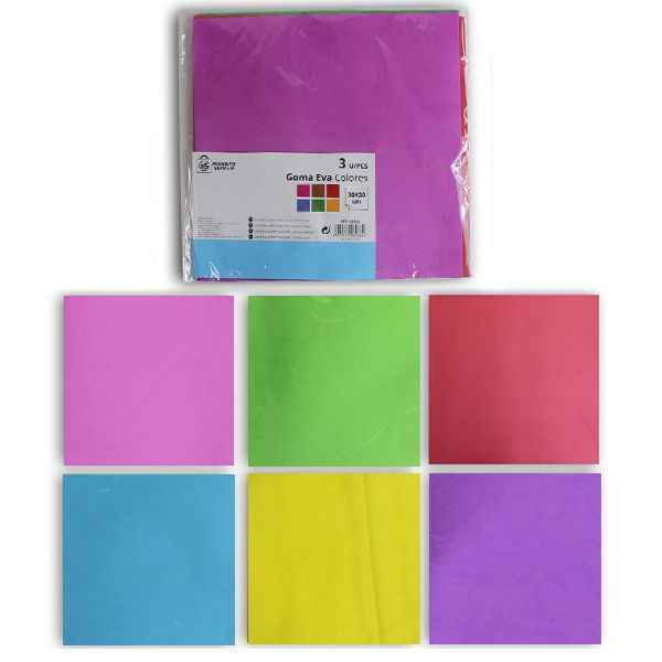 Goma Eva de Colores Market Suprem - 3uds (30x30cm)