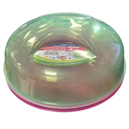 Tapa de Plástico Redonda para Microondas Juypal Hogar -  25x8.5cm