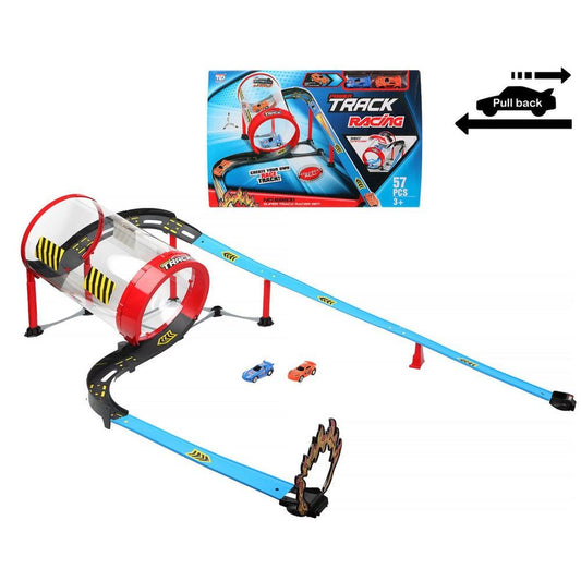 Pista de Carreras Track Racing con Loop y 2 Coches - 57 Piezas