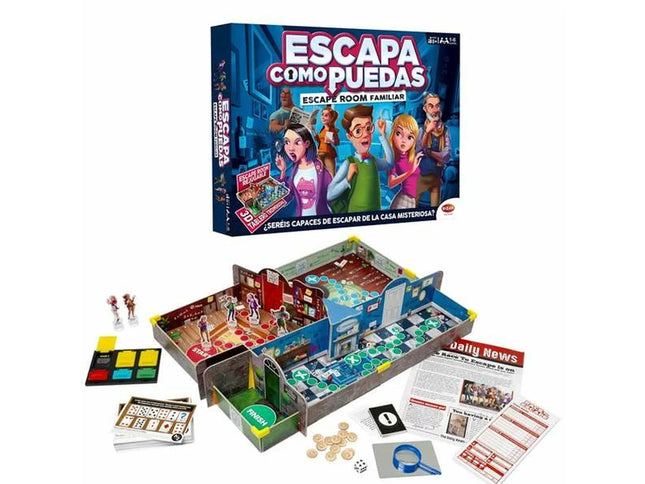 Juego de Mesa “Escapa como Puedas” Bizak – Escape Room Familiar (1-6 Jugadores)