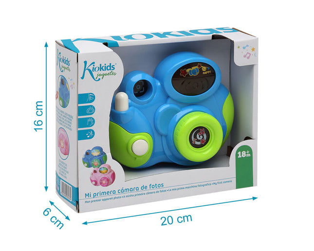 Cámara de Fotos Infantil KioKids – Juguete Interactivo con Luces y Sonidos (+18 Meses)