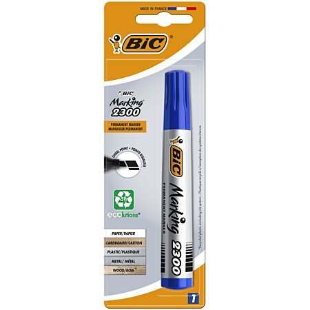 Marcador Permanente Bic Marking 2300 Punta Cincel - Oficina disponible en Bubaa