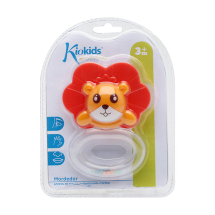 Mordedor Sonajero León KioKids – Silicona Suave para Dentición Infantil (+3 Meses)