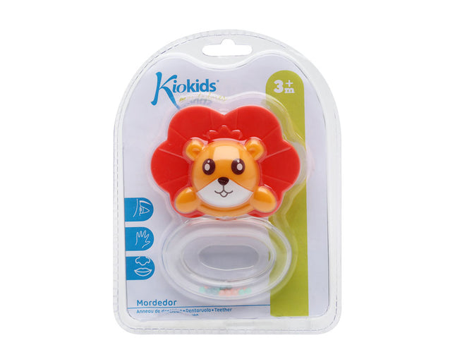 Mordedor Sonajero León KioKids – Silicona Suave para Dentición Infantil (+3 Meses)