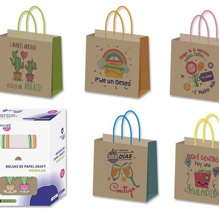 Bolsas de Papel Kraft con Mensajes