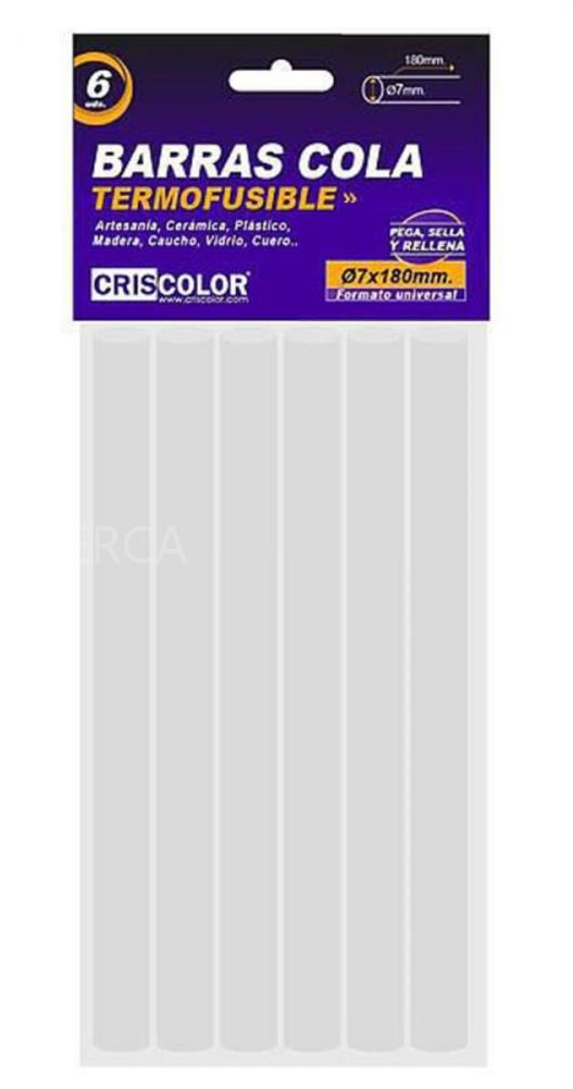 Barras de Silicona Termofusible Criscolor - 7x180mm