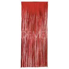 Cortina Metalizada Rojo 200x100cm Atosa