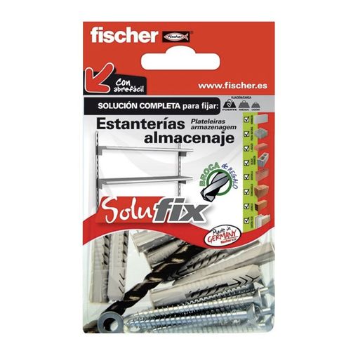Kit de Fijación de Estanterías y Estantes Fischer - 25uds