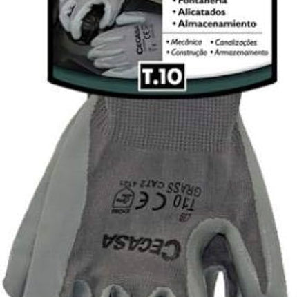 Guantes de Nitrilo y Nylon Cegasa Centurión Talla 10