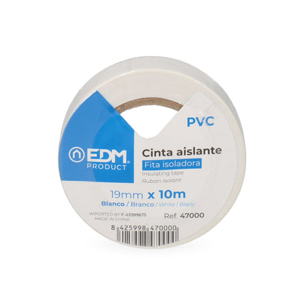 Cinta Aislante Calidad Supra EDM 19MM x 10MT PVC – Resistente, Segura y Versátil