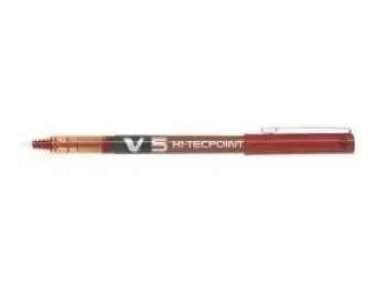 Bolígrafo de Tinta Liquida Pilot V5 Rojo - 0.5mm