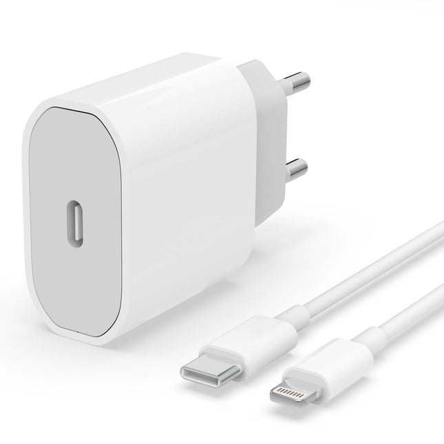 Cabeza de Cargador + Cable Tipo C a Lightning T'Phox - 20W (3A) 1m