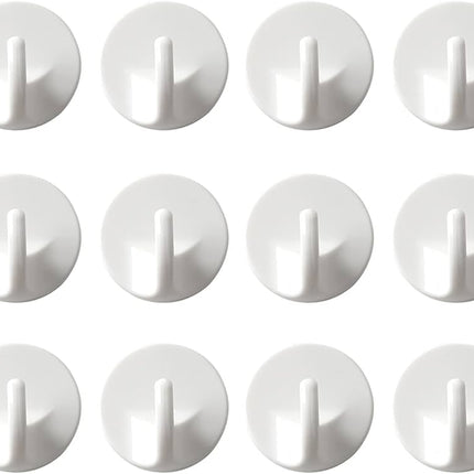 Ganchos Adhesivos de Pared - Pack de 6 en Color Blanco