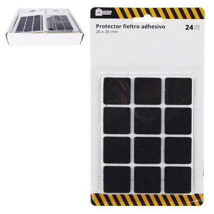 Protector Adhesivo de Fieltro Market Suprem - 24uds (26x26mm)