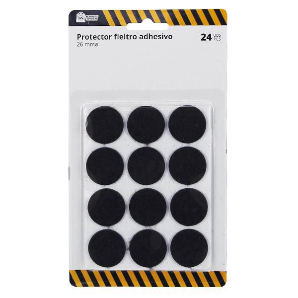 Protector Adhesivo de Fieltro Market Suprem - 24uds (26mm Ø)