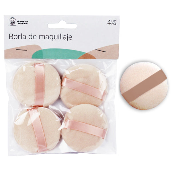 Borlas de Maquillaje - Pack de 4 Unidades para un Acabado Profesional